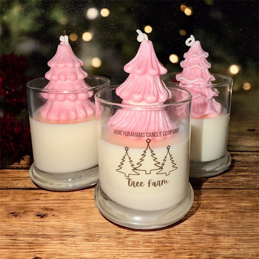 Pink Tree Farm Candle